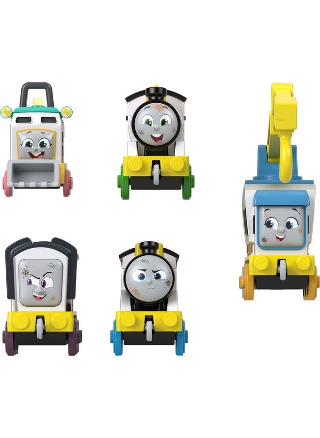 THOMAS & FRIENDS Thomas & Friends Diecast Vehicle Set Construction Crew 5 Push-Along Toy Train Engines for Preschool Kids Ages 3+ Years  - Image 4