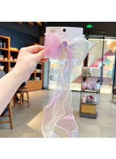 Colorful Butterfly Hair Clips Kids Purple Gem Strap Hairpin