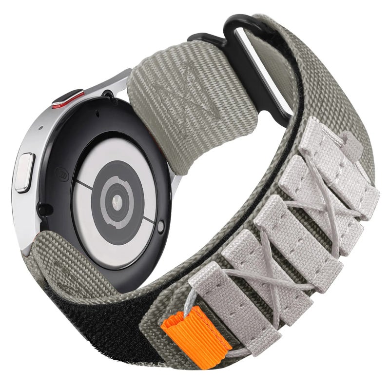 Bluejw Breathable Canvas Nylon Replacement Watch Strap for Samsung Galaxy Watch Active 2 / Gear S3 44mm 40mm and Huawei GT 2 / GT 3 Pro – Lightweight Comfortable Sports Band - Image 1