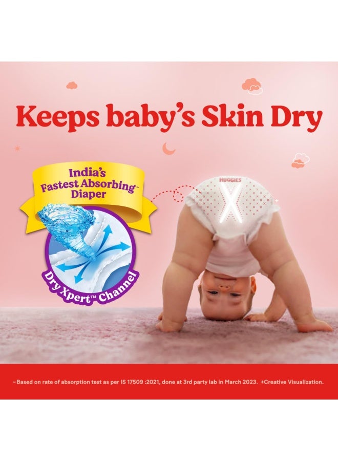 Huggies Complete Comfort Wonder Pants | Pant Style Baby Diapers New Born , 24*6 Count | India's Fastest Absorbing Diaper, Patented Dry Xpert Channel, Ideal for up to 5 Kgs - Image 3