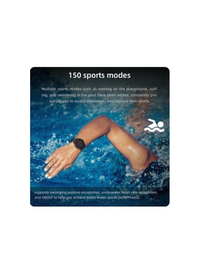 Mibro - GS Active Smartwatch 1.3 Inch AMOLED Display GPS Global Positioning System 10 Axis Motion Senor Seek Beats Seek Beats Exercise Algorithm 24-Hour Health Management Dual Strap (Gray) - Image 1