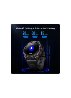 Mibro GS Active Smartwatch 1.3 Inch AMOLED Display GPS Global Positioning System 10 Axis Motion Senor Seek Beats Seek Beats Exercise Algorithm 24-Hour Health Management Dual Strap (Gray)  - Image 3