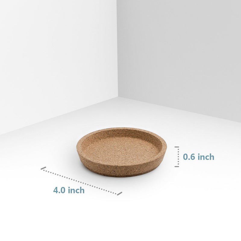 Sweese Cork Coasters - 4 Inch Perfect for Most Kind of Mugs - Protect Your Table from a Liquid Ring - Set of 10 - Image 3
