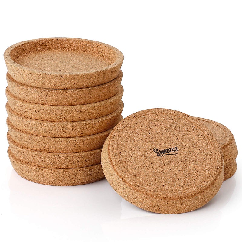 Sweese Cork Coasters - 4 Inch Perfect for Most Kind of Mugs - Protect Your Table from a Liquid Ring - Set of 10 - Image 1