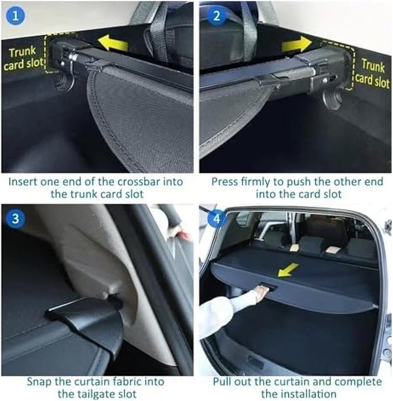 QASULER Retractable Cargo Cover for Hyundai ix35 Tucson - Image 2