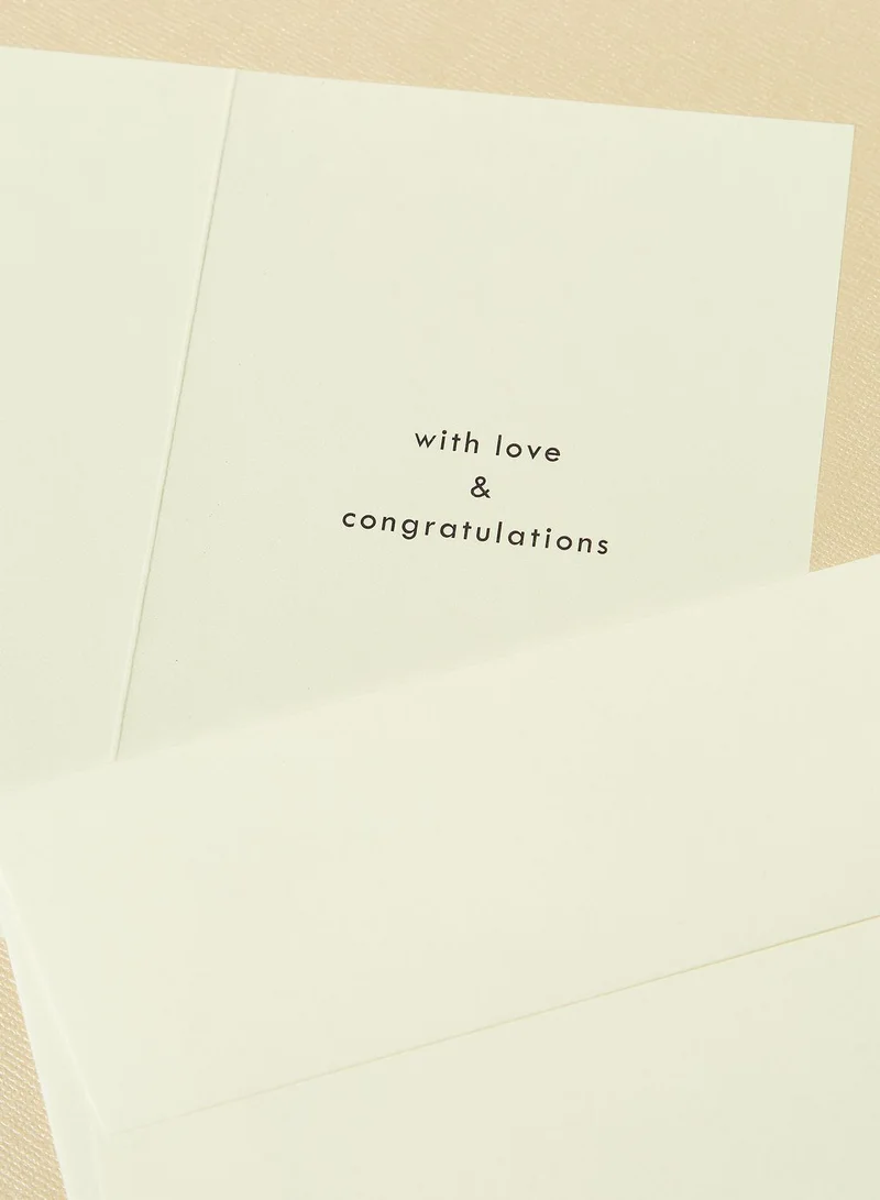 Pigment Happiest Couple Two Hearts Wedding Card