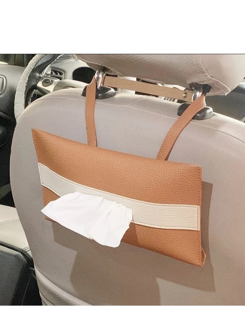 Generic Leather Car Tissue Holder (Brown)  - Image 1