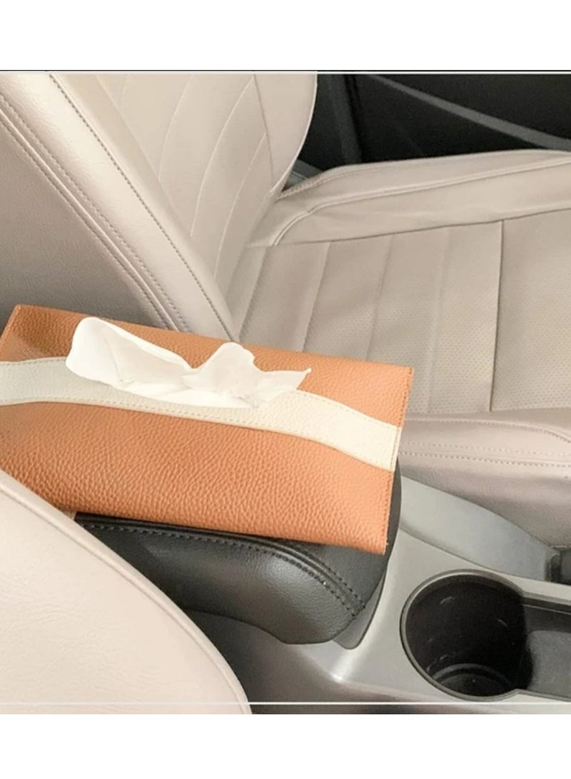 Generic Leather Car Tissue Holder (Brown)  - Image 2