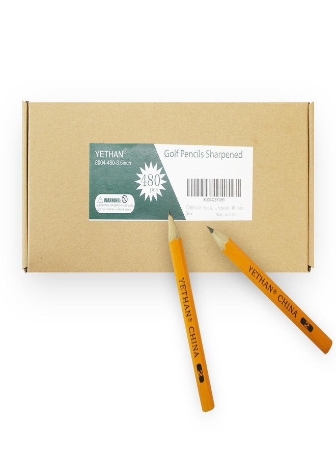 YETHAN Golf Pencils, Half Pencil, 3.5" Mini Pencils, #2 HB Hexagon, Pre-sharpened, Back to school, 480 count. - Image 2