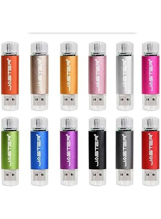 USB Type C Adapter Flash Drive 32GB Purple Metal Pen Drive Memory Stick - Image 3