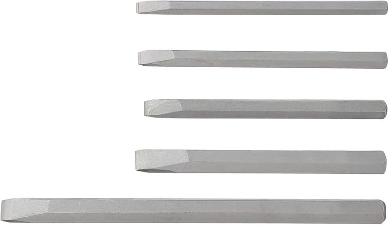 5Pcs Vanadium Alloy Steel Chisel Set for Wood Carving Concrete Drilling Cement Wall Stone - Image 2