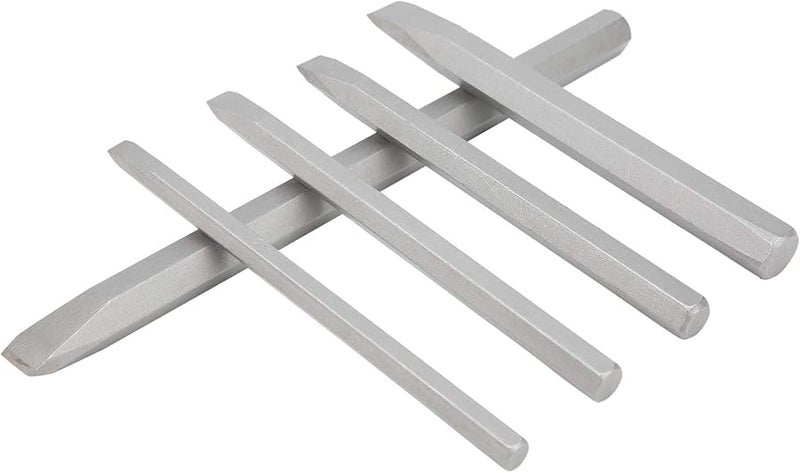 5Pcs Vanadium Alloy Steel Chisel Set for Wood Carving Concrete Drilling Cement Wall Stone - Image 1