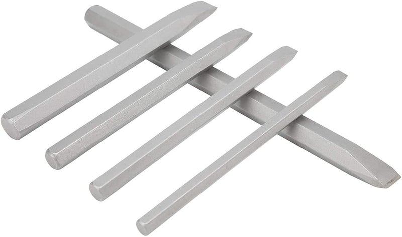 5Pcs Vanadium Alloy Steel Chisel Set for Wood Carving Concrete Drilling Cement Wall Stone - Image 4