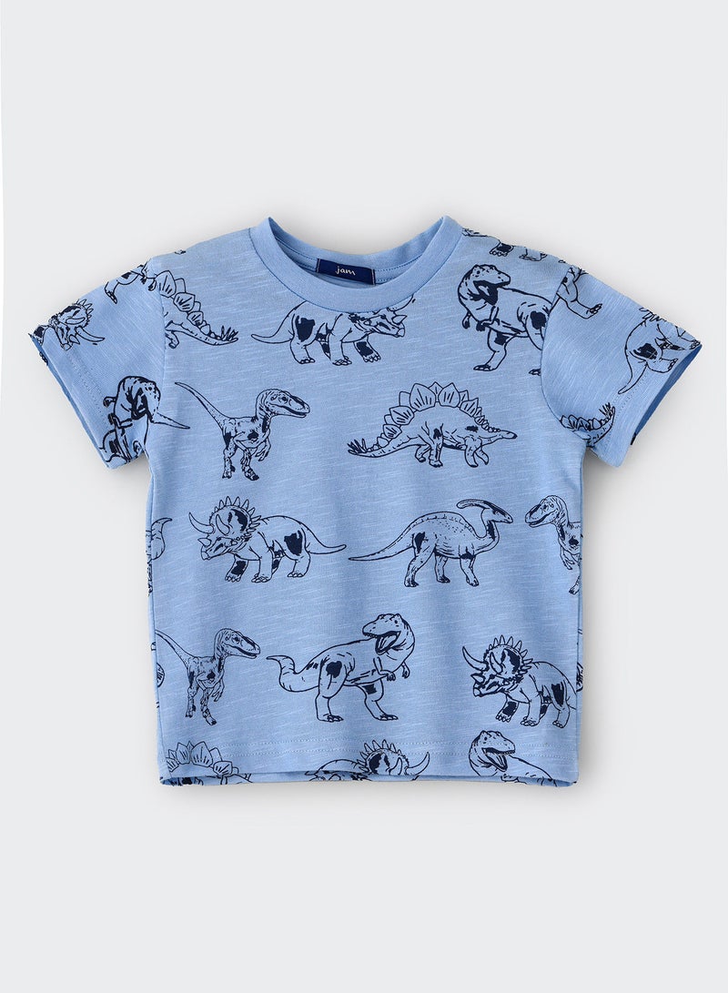 JAM Round Neck Aop Knit T-Shirt - Image 1