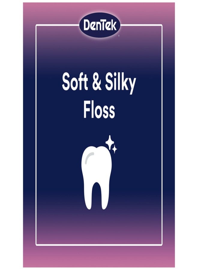 Dentek Floss Picks Comfort Clean Sensitive Gums Floss Picks, Soft & Silky Ribbon, 150 ct (Pack of 16) - Image 3