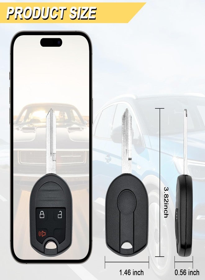 Vurkcy Key Fob Replacement for Ford F-150 /F150 2004-2014 F-250/F250 F-350/F350 Super Duty 2004-2016 Edge Flex Explorer Escape Ranger Econoline CWTWB1U793, 2Pcs - Image 4