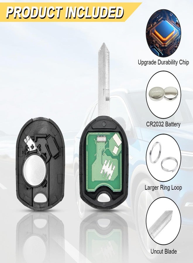 Vurkcy Key Fob Replacement for Ford F-150 /F150 2004-2014 F-250/F250 F-350/F350 Super Duty 2004-2016 Edge Flex Explorer Escape Ranger Econoline CWTWB1U793, 2Pcs - Image 5
