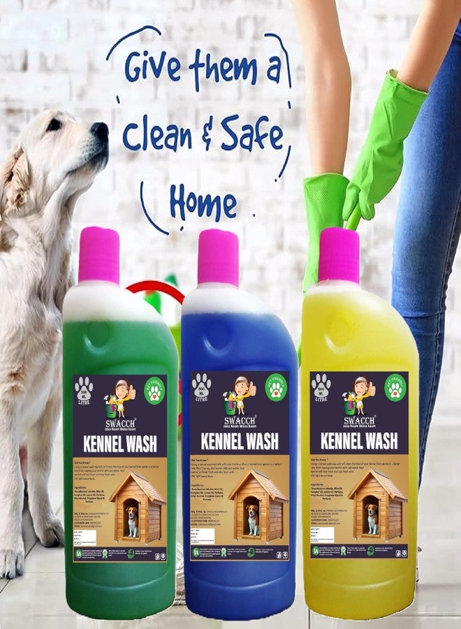 swacch Kennel Wash (500ml) (Combo Pack of 3) Mogra, Lemon & Lavender I Pet Stain & Odour Remover I Pet Floor Cleaner Liquid I Dog and Cat Friendly - Image 3