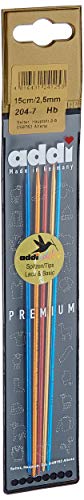 Addi Colibri Double Pointed Needles, Multi-Colour 15cm 2.5mm, Aluminium, Multicolour, 15cm x 2.5mm - Image 3