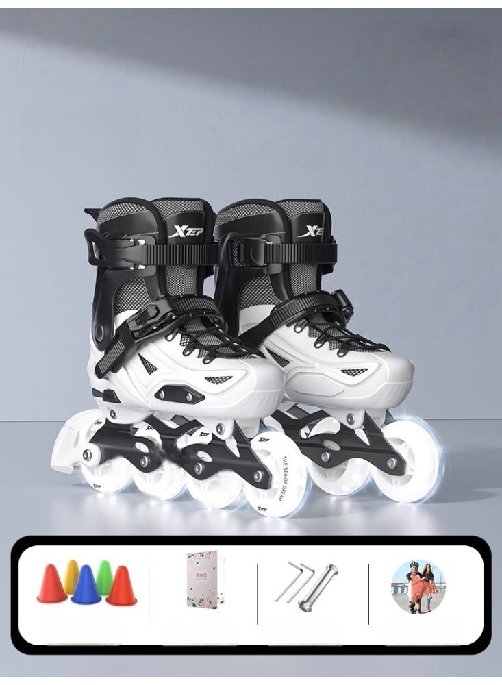 XTEP Roller Skates, Adult Skates, University Club, Boys and Girls, Adult Beginner Amateur, Roller Skating, Inline Skates, Ice Skating - Image 1