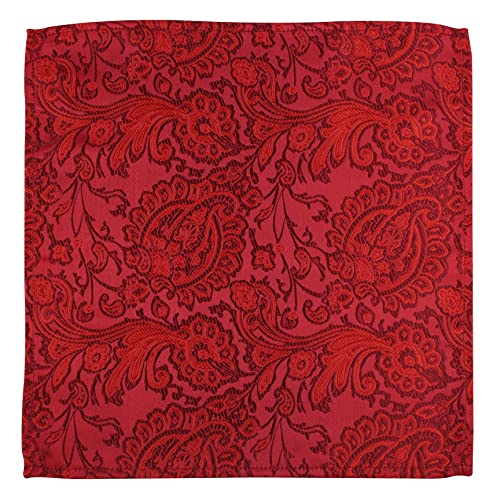 Kovove Red Floral Pocket Square For Men - Image 5