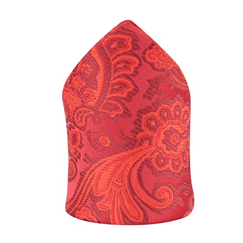 Kovove Red Floral Pocket Square For Men - Image 1