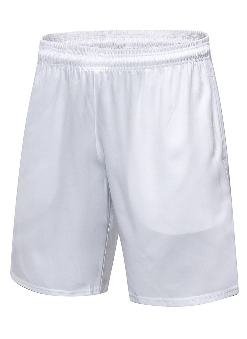 Loquat Men Quick Dry Breathable Running Shorts White  - Image 1