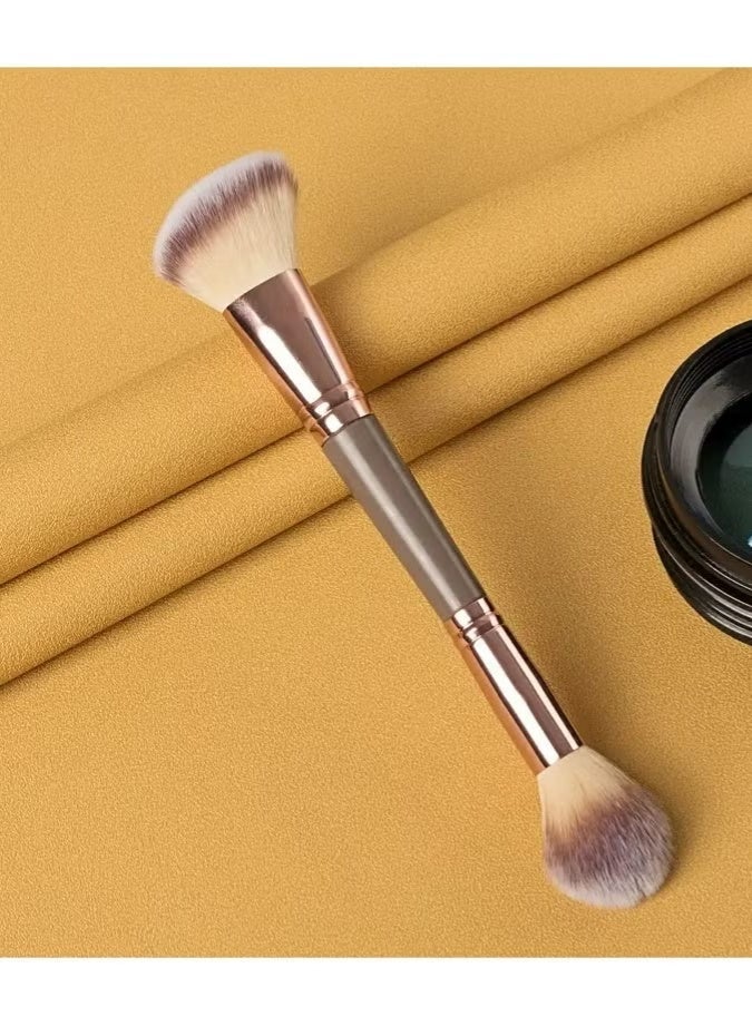 Gecomo Double Ended Foundation Makeup Brushes Perfect for Applying Liquid Powder and Concealer Multifunctional Face Contour Highlight Powdr Brush - Image 5