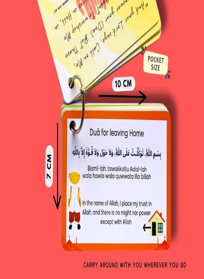 Albidaya Islamic Store 20 Must Recite Daily Dua Cards, Islamic Flash Cards, Muslim Children Gift, Dua Cards, Quran, Dua Book, Arabic Dua Cards with Transliteration, Ramadan Gift - Image 5