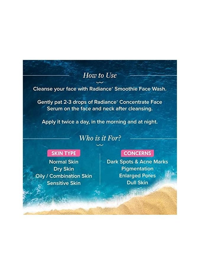 Aqualogica - Aqualogica Radiance+ Concentrate Face Serum With Watermelon & Niacinamide For Radiant Look, 30ml - Image 1