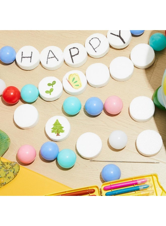 SYOSI Craft Foam Discs, White Foam Rounds for DIY Sculpting, Cake Decorating, and Art Projects, Versatile Round Craft Bases for Modeling and Floral Arrangements (14-Pack, 3x3x1 Inch) - Image 3