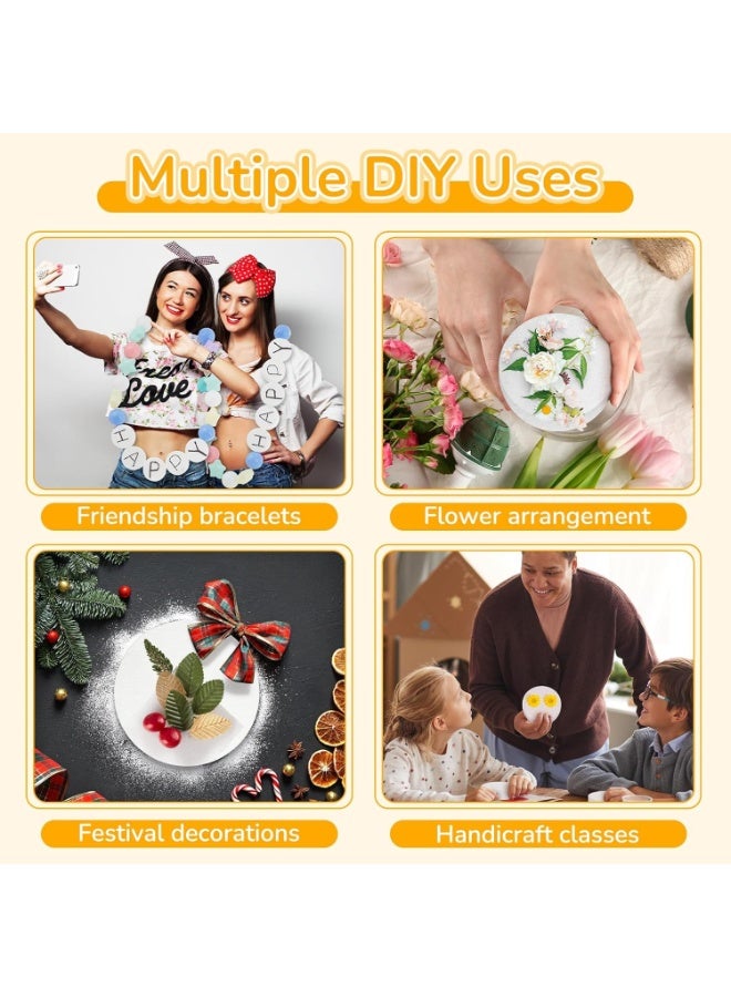 SYOSI Craft Foam Discs, White Foam Rounds for DIY Sculpting, Cake Decorating, and Art Projects, Versatile Round Craft Bases for Modeling and Floral Arrangements (14-Pack, 3x3x1 Inch) - Image 5