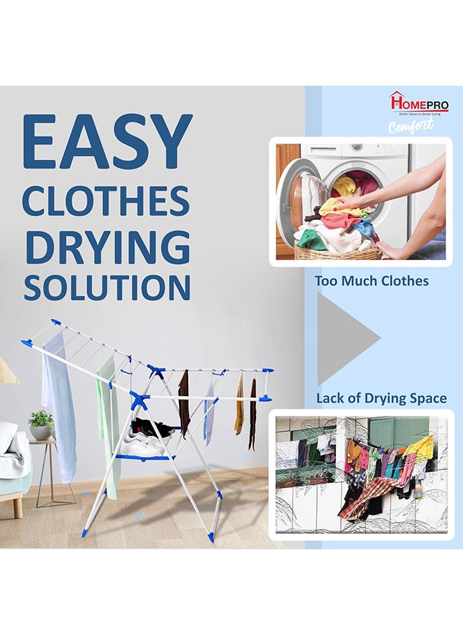 Home Pro - Home Pro Comfort 16M Clothes Drying Rack, Foldable and Portable - Image 1