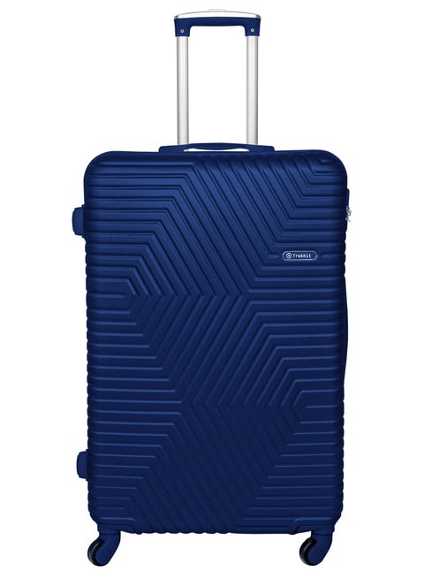 TrekKit Lightweight Carry On Luggage Travel Trolley - Hardshell Hand Carry Spinner Luggage for Travel | ABS Luggage with 4 Spinner Wheels (Blue, 20 Inches (51 cm))