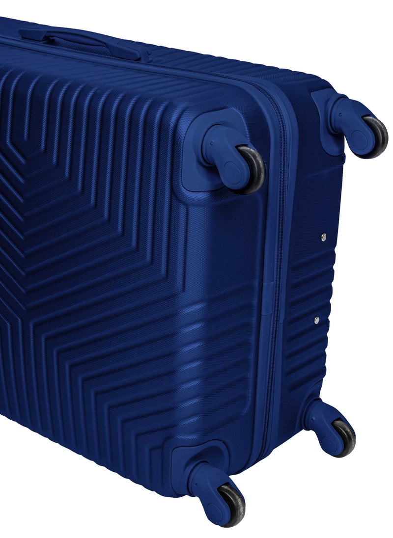 TRAVEL WAY - TrekKit Lightweight Carry On Luggage Travel Trolley - Hardshell Hand Carry Spinner Luggage for Travel | ABS Luggage with 4 Spinner Wheels (Blue, 20 Inches (51 cm)) - Image 1