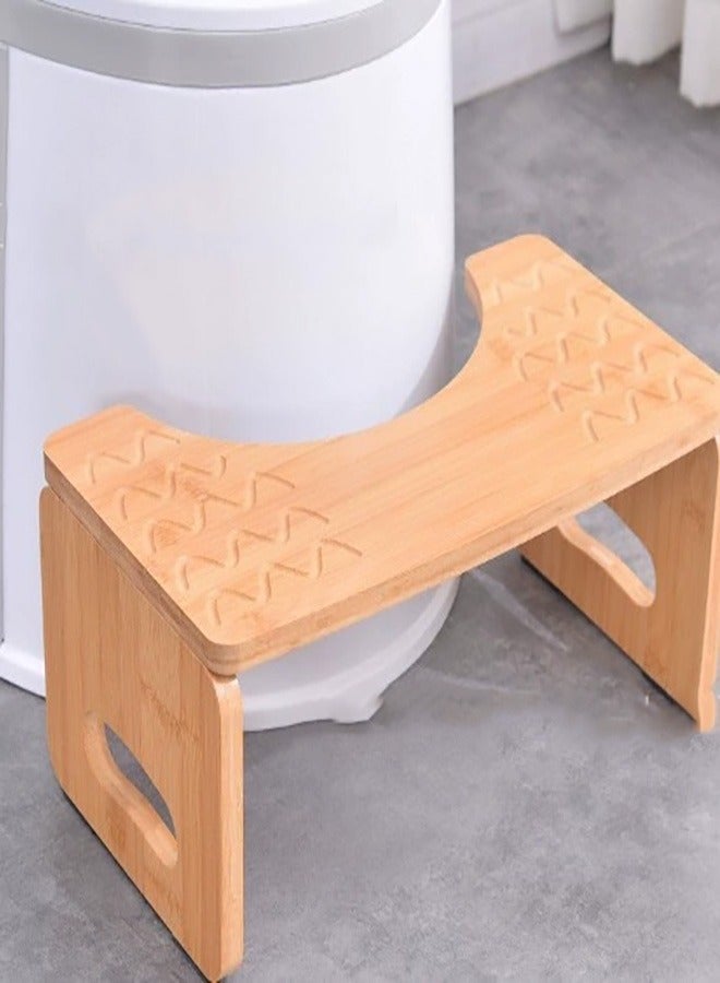 Wooden bathroom toilet stool with natural moisture resistance, widened anti slip design, load-bearing capacity of 150kg, deformation resistance, environmental protection, and no burrs - Image 2
