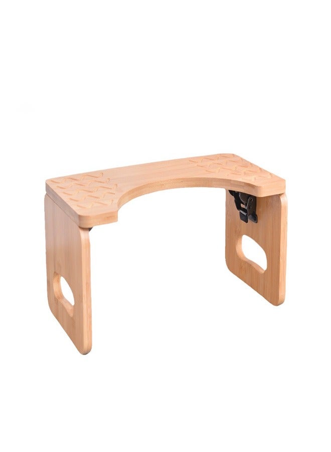 Wooden bathroom toilet stool with natural moisture resistance, widened anti slip design, load-bearing capacity of 150kg, deformation resistance, environmental protection, and no burrs - Image 3