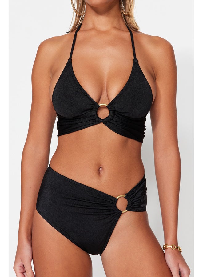trendyol Black Bralet Accessory High Waist Bikini Set TBESS23BT00073  - Image 4