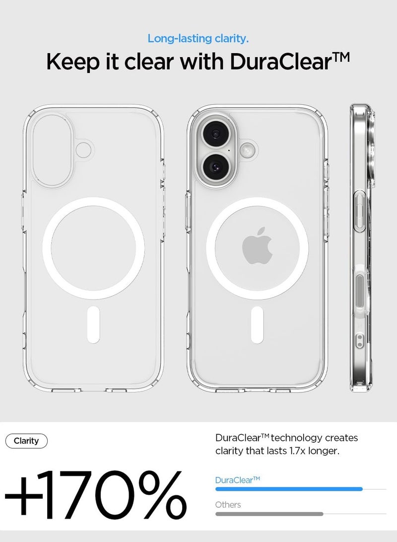 Spigen Ultra Hybrid MagFit iPhone 17 Case Cover with MagSafe (2025) - Clear White - Image 4