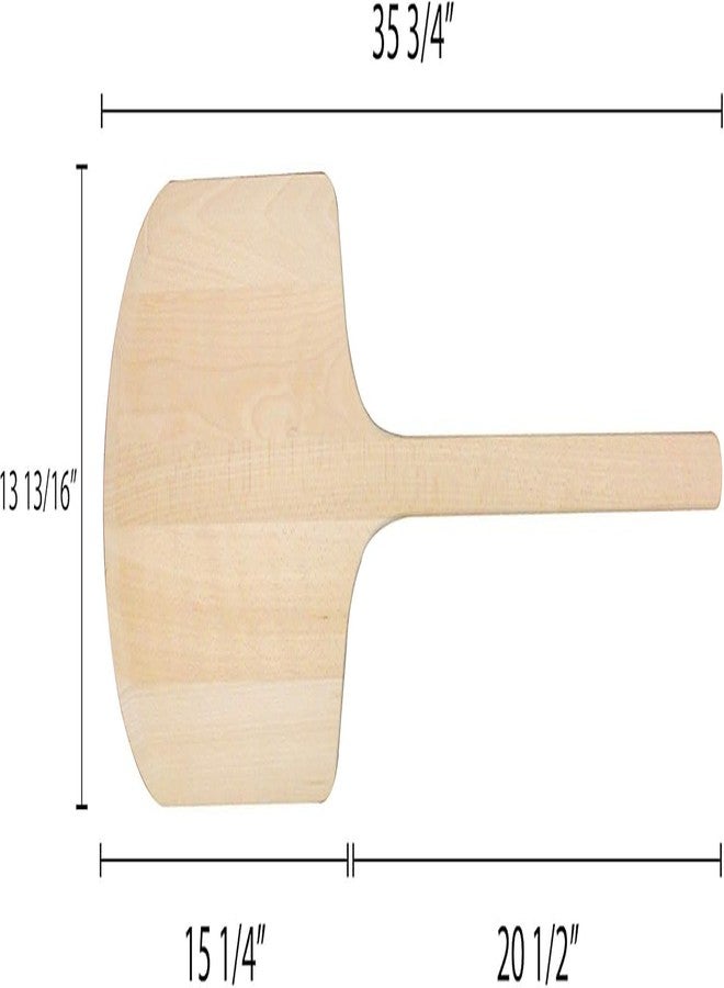 TrueCraftware- 14" x 16" Wooden Pizza Peel 36" Overall Length-Pizza Spatula Paddle Pizza Turning Peel with Long Handle Pizza Oven Accessories Pizza Tools - Image 4
