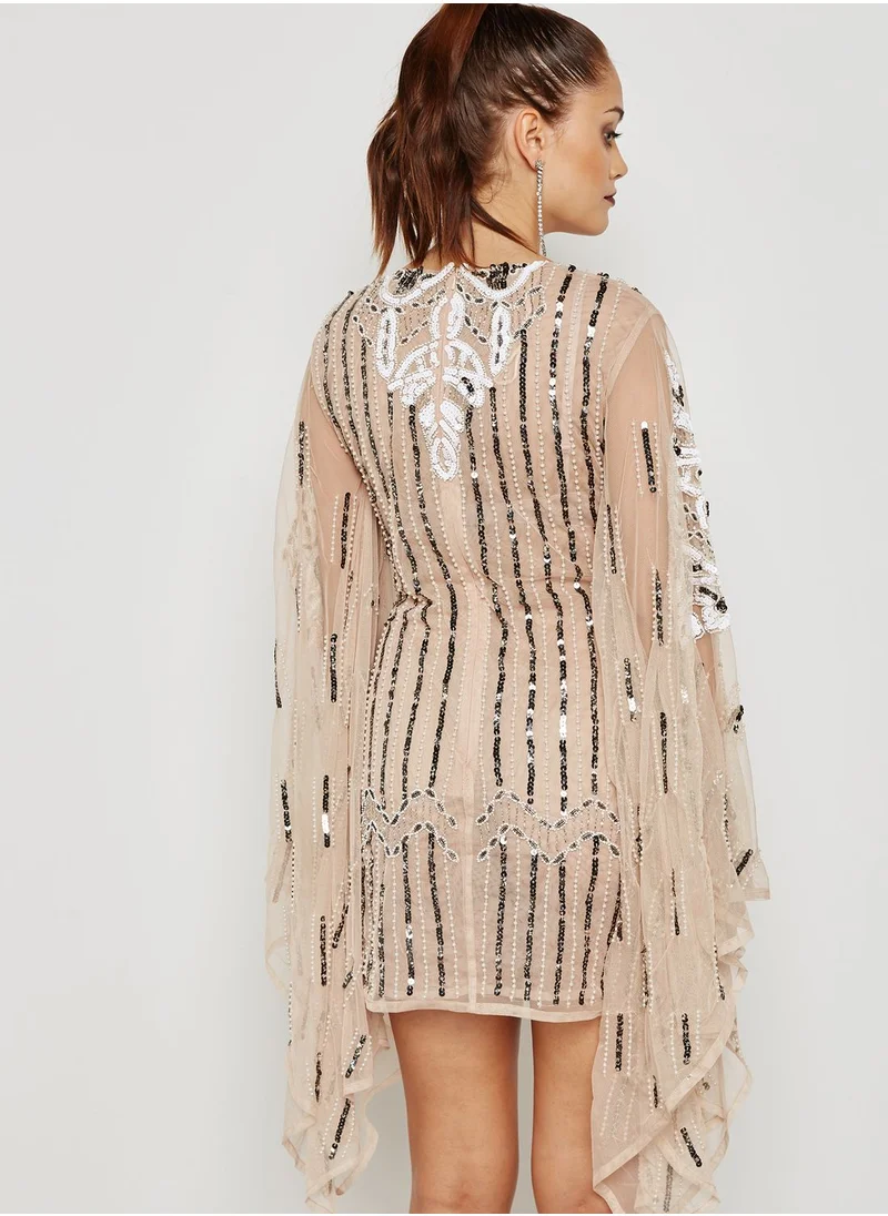 Missguided Kimono Sleeve Dress