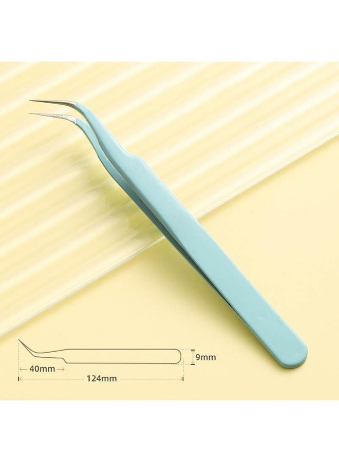 Stainless Steel Straight Curved Tip Tweezers For Nail Art Sticker Rhinestones Picking Tool Makeup Eyelash DIY Tweezer  - Image 1
