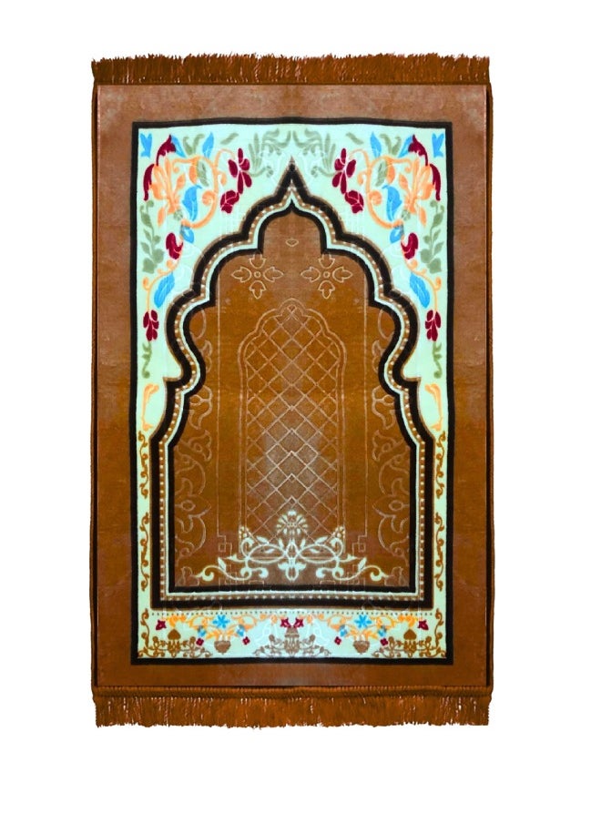 Feelings Feelings Prayer Mat | Soft and Comfortable Islamic Janamaz | Foldable & Portable Design | Premium Quality Prayer Rug for Home, Mosque, or Travel - 70x110 cm  - Image 1