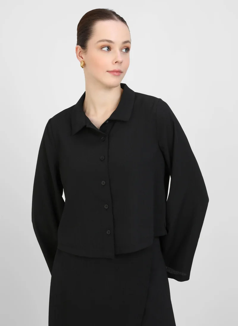 Refka by modanisa Black - Blouses - Refka