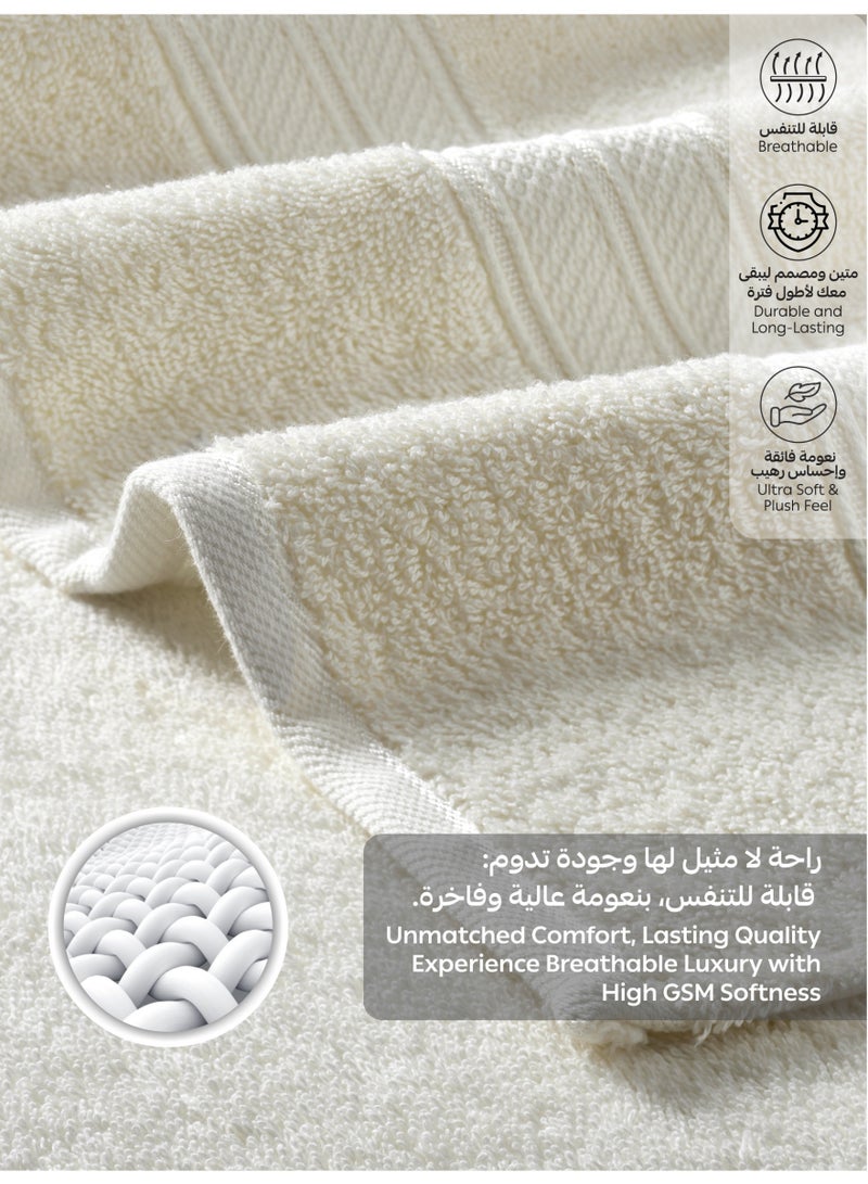 Donetella 4-Pcs Premium Bath Towel Set (70x140 cm) – 600 GSM 100% Cotton,100% Combed Cotton 600 GSM | Quick Dry, Ultra-Absorbent, Thick & Plush | Ideal for Bath, Spa, Gym, Hotel & Everyday Luxury - Image 5