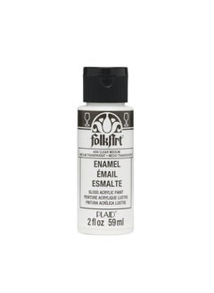 FolkArt 4035 Enamel Paint, 2 Ounce, Clear Medium  - Image 1