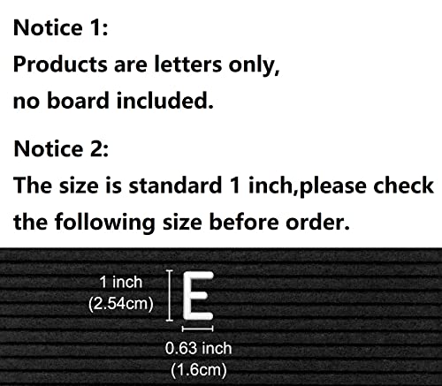 G GAMIT Felt Letter Board Letters Set - Pre-cut 378pcs Standard 1inch White Letters Only (No Board Included) - Image 2