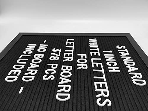 G GAMIT Felt Letter Board Letters Set - Pre-cut 378pcs Standard 1inch White Letters Only (No Board Included) - Image 4