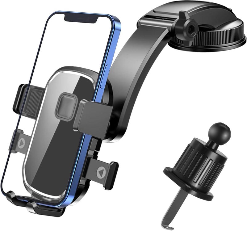 Phone Suction Cup Holder – Dashboard Car Mount, 360° Rotating, Universal for Smartphone
