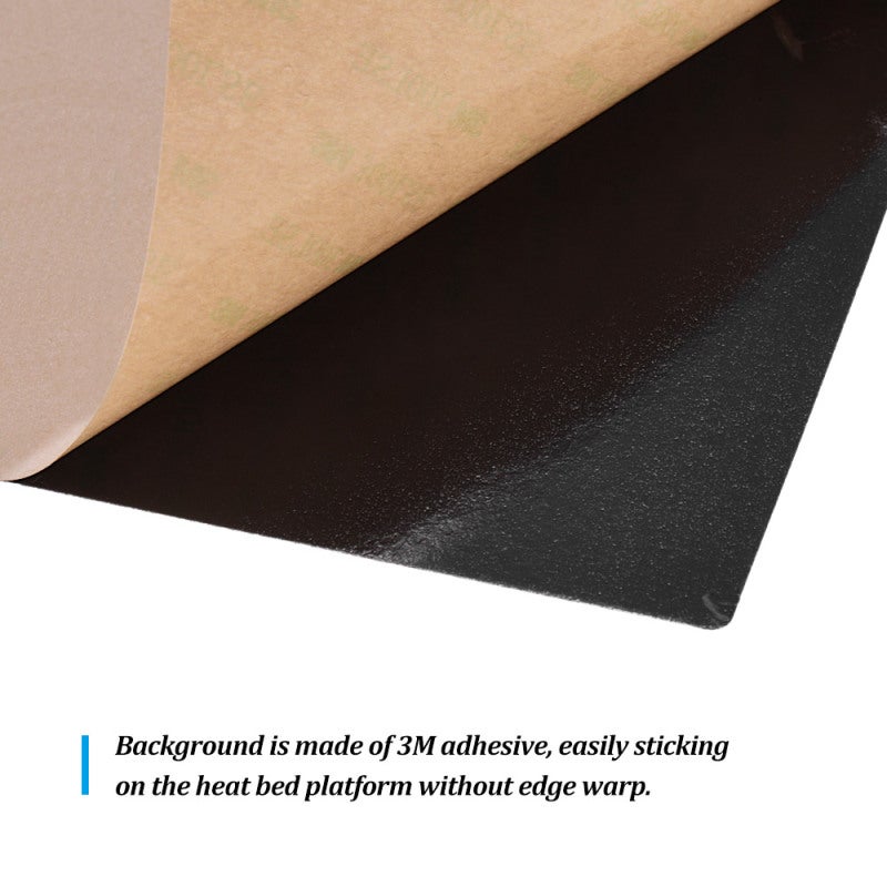 3D Printer Heat Bed Adhesive Sticker - High Accuracy No Warping Durable Reusable Black for Ender-3 3D Printer - Image 2